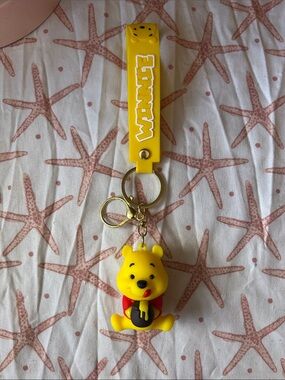 Yellow Winne The Pooh Keychain-
